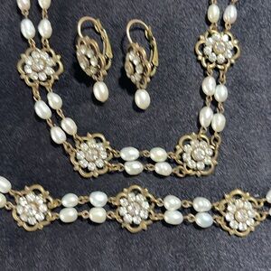 Liz Palacio SF Vintage Drop necklace, earrings bracelet set